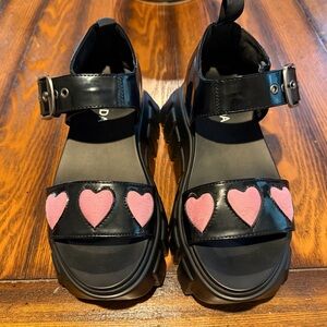 Dolls Kills Lamoda Rollercoaster Chunky Sandals Size 5‎